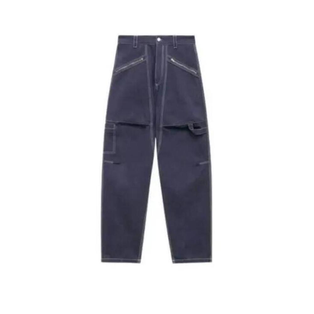 ISABEL MARANT Relaxed-Fit Denim Pants with Utility Pocket Design